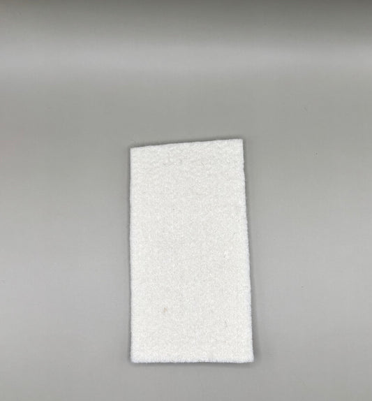 Heat-resistant felt polyester liner insert designed to fit inside plush pressing pads for added support and heat control.